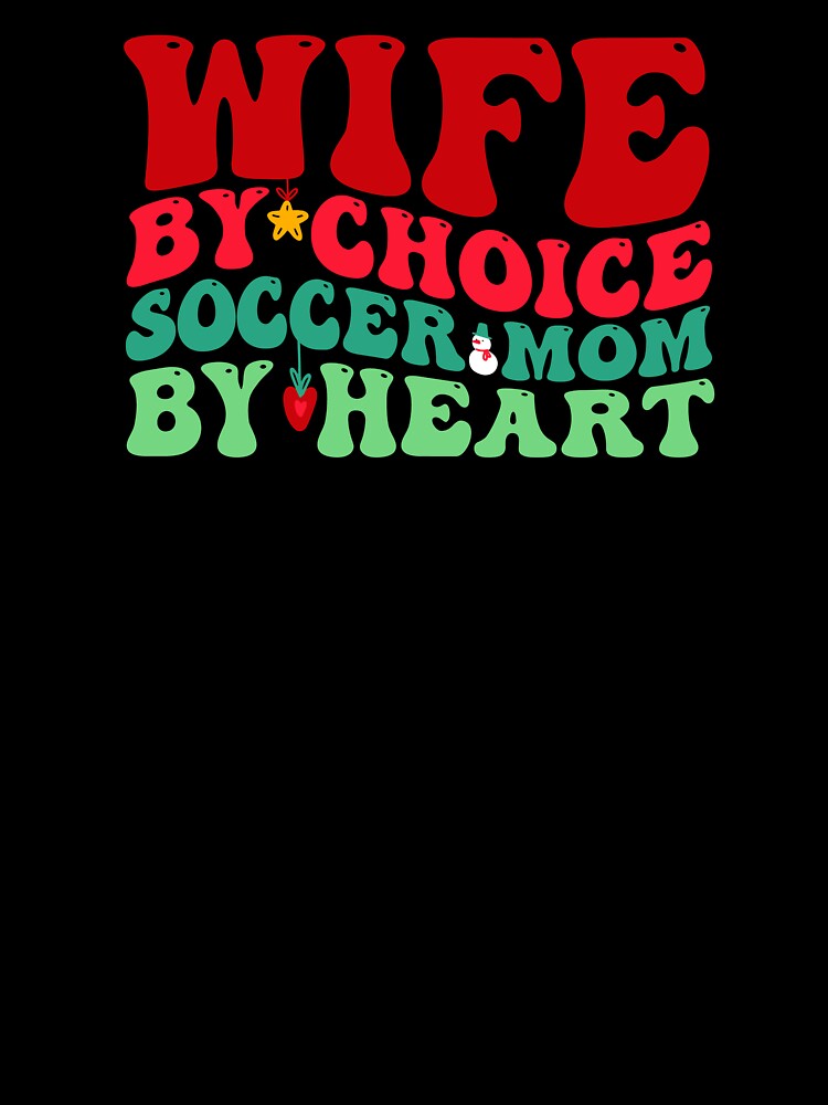 Soccer Mom Christmas Wife Family Xmas Holiday Groovy by aymanehammi