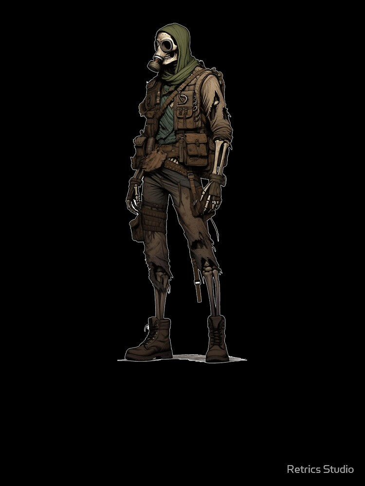 Post-Apocalyptic Survivor Skeleton by Retrics Studio
