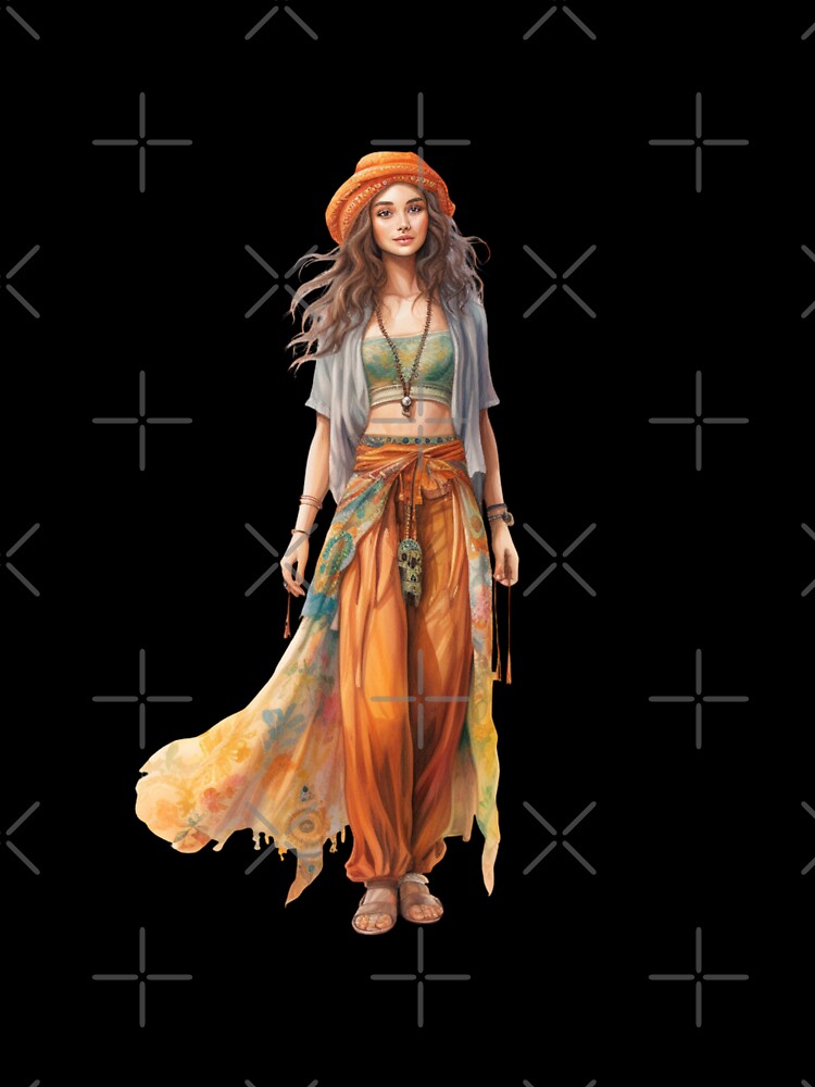 Cute Hippie Girl by Sketch-Shack