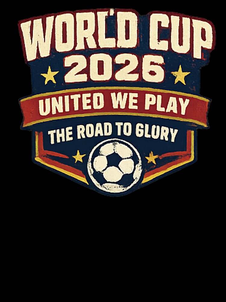 World Cup 2026 United We Play Vintage Soccer Football Fan Design by NeO² Studio