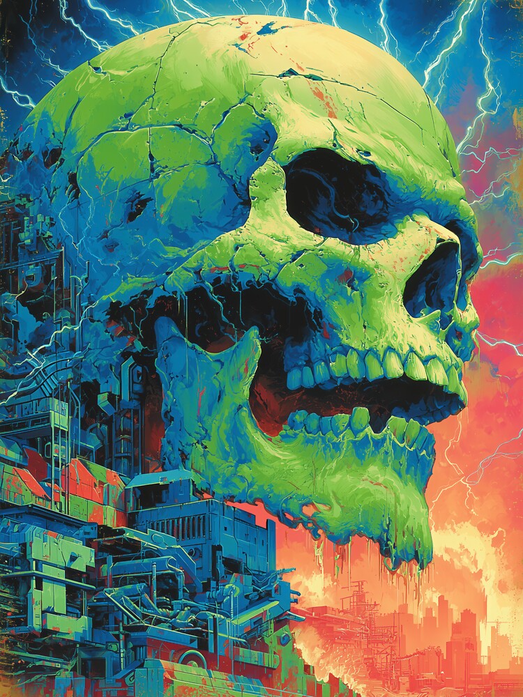 Dystopian Skull by Retro Type