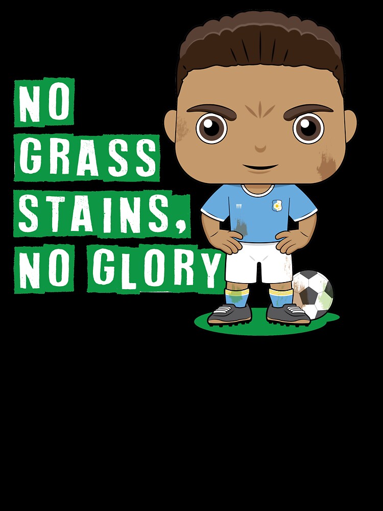 No Grass Stains, No Glory - boys soccer design by essjaydesigns