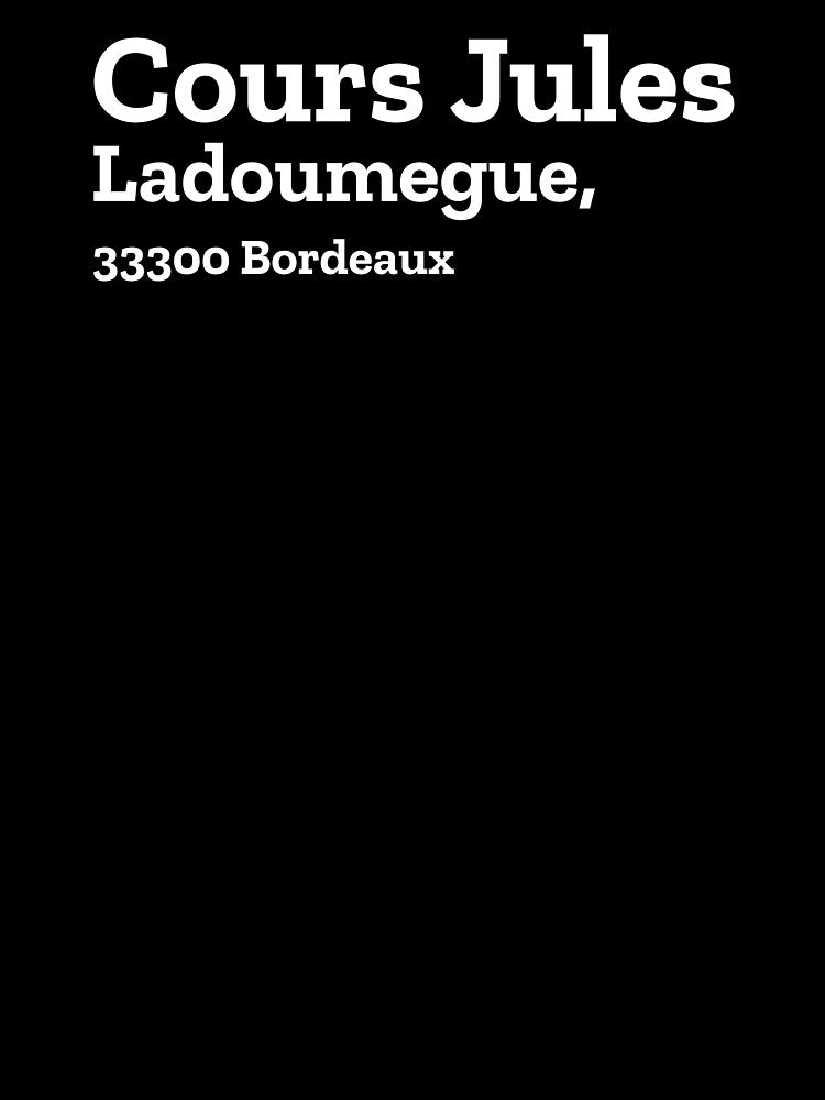 Bordeaux Stadium Address by The Chuck Wagon