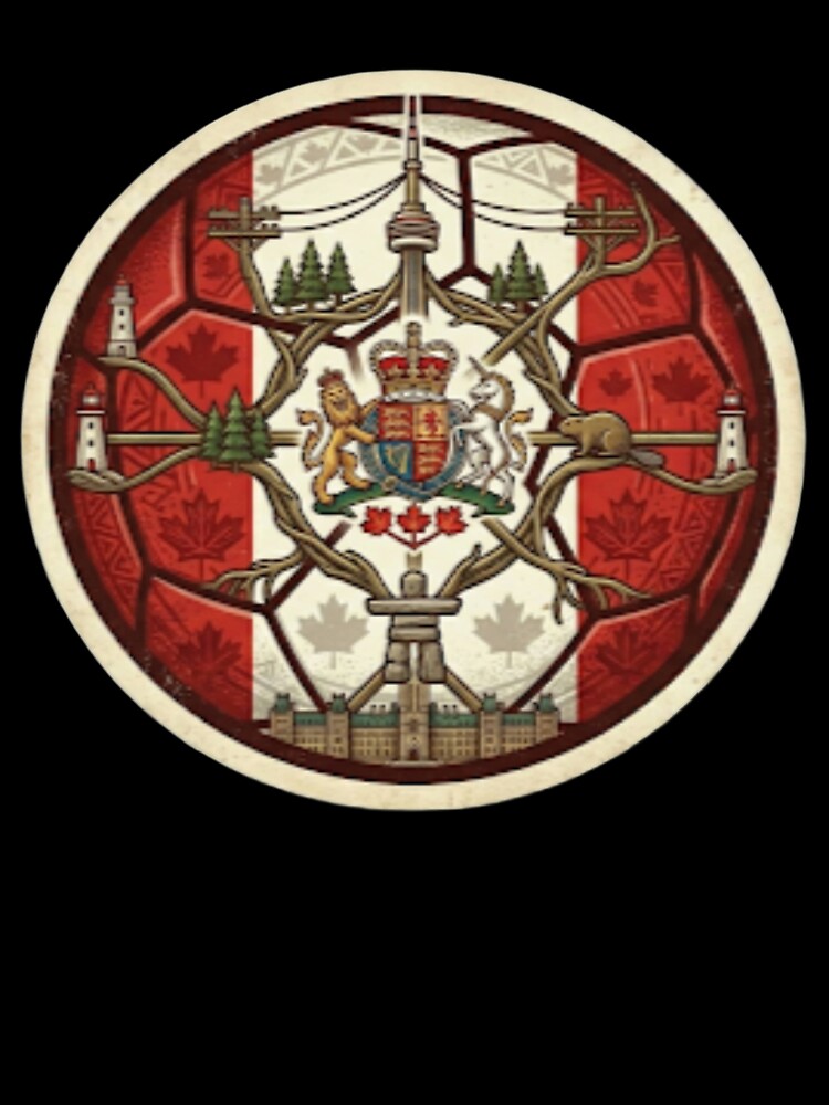 2026 Football Championship Host Nations Series - Artistic Heritage Soccer Ball - Canada by Sanatsalstile