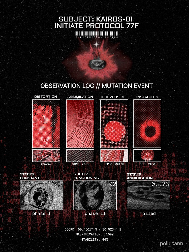 Post-Human Experimental Aesthetic (red) by pollysann