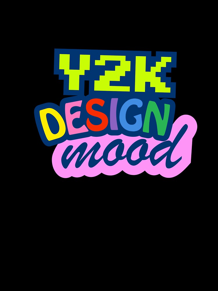 Y2K Aesthetic Mood – Retro Cybercore Chrome Dream Design by KrumaiFC