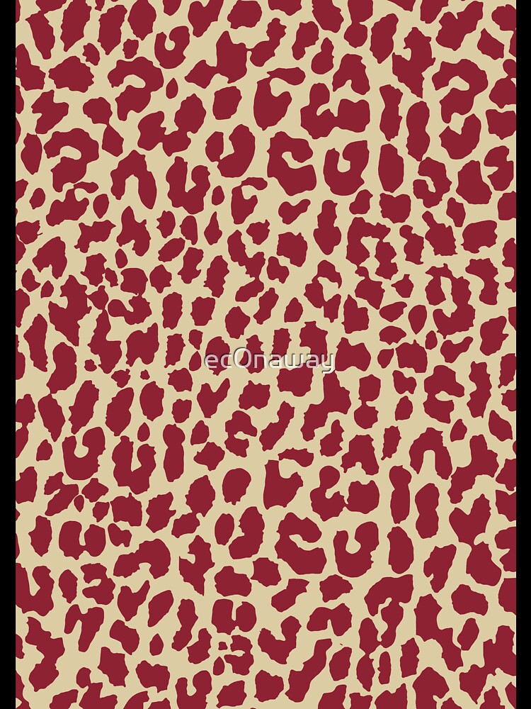 Red Gold Cheetah Print by ec0naway