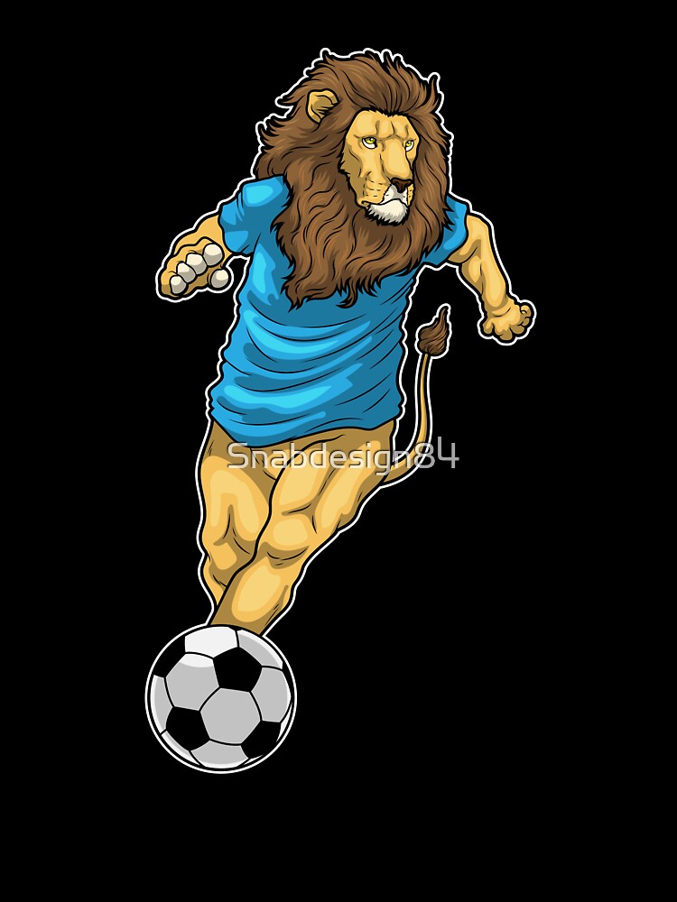 Lion Soccer player Soccer by Snabdesign84