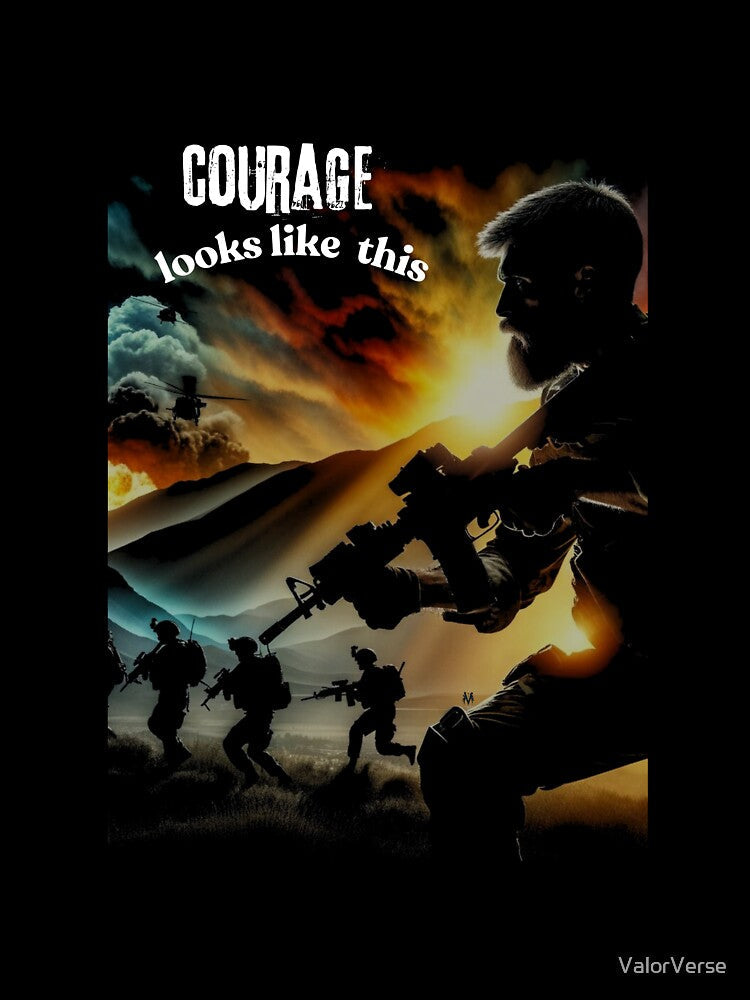 Courage in Action: Soldier Leading Troops by ValorVerse