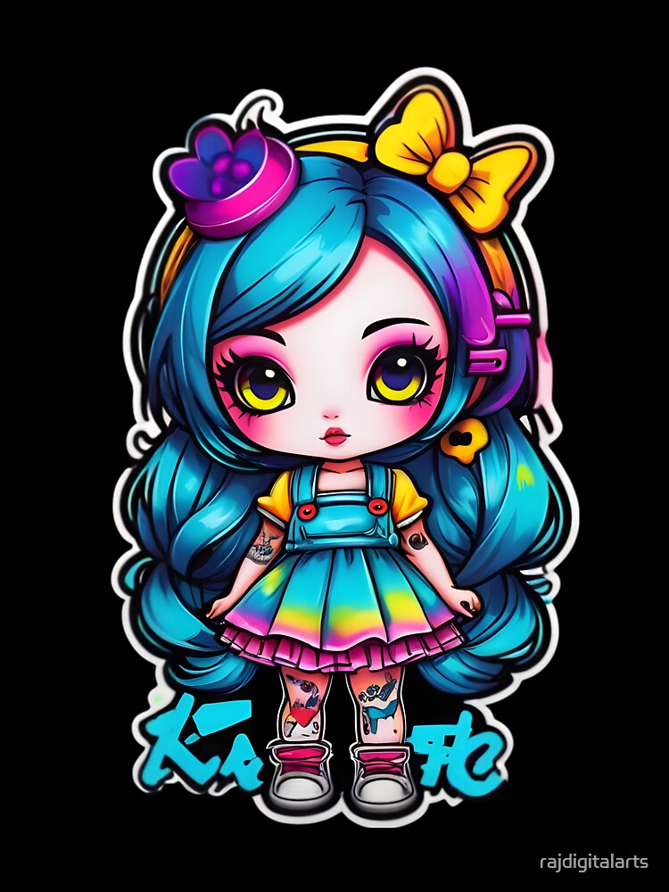 anime goth girl by rajdigitalarts