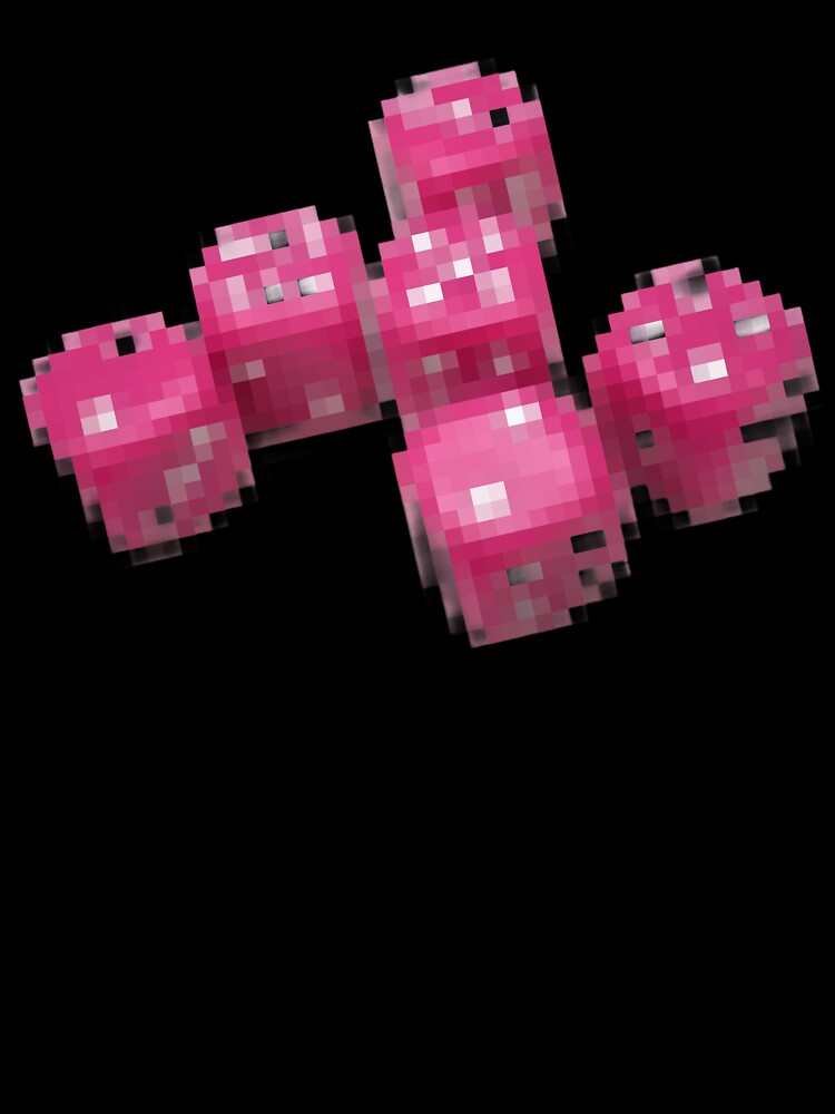 y2k pink pixel dice sticker by cadetgallery