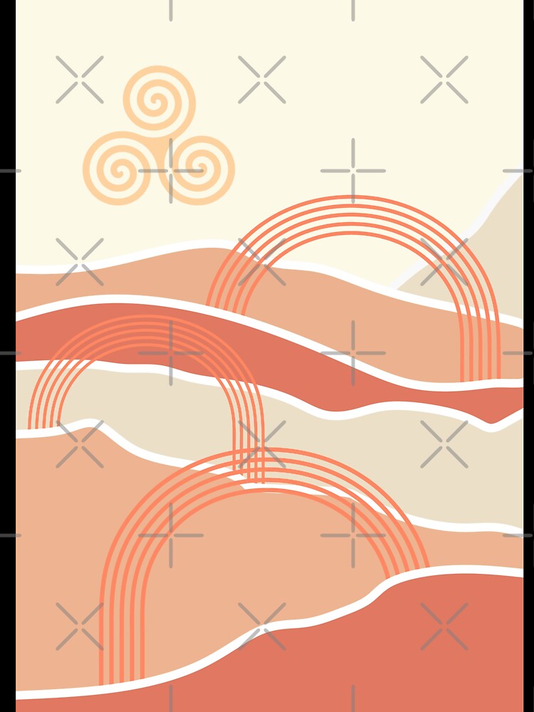 Boho mid century modern print by ArtInRhythm