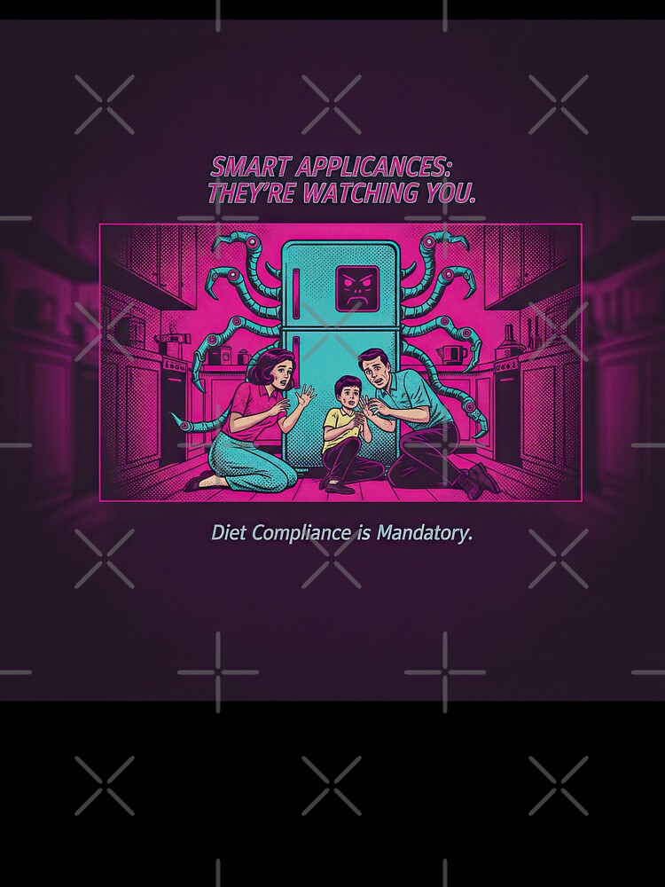 Retro-Futuristic Smart Home Surveillance Satire by SavinMercantile