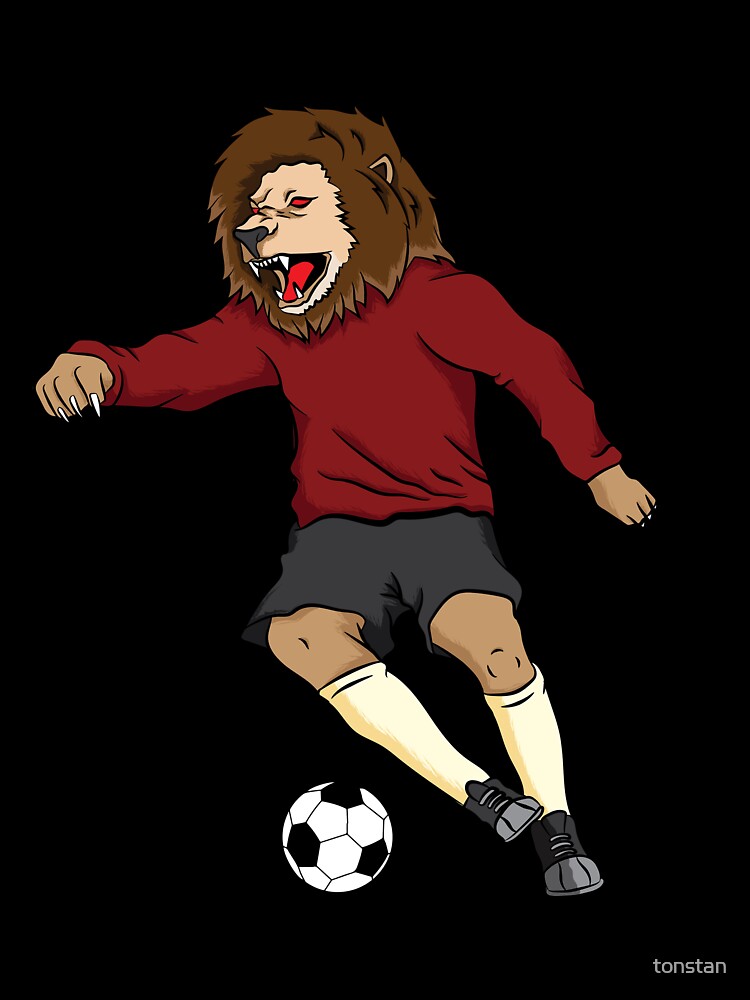 Lion plays football by tonstan
