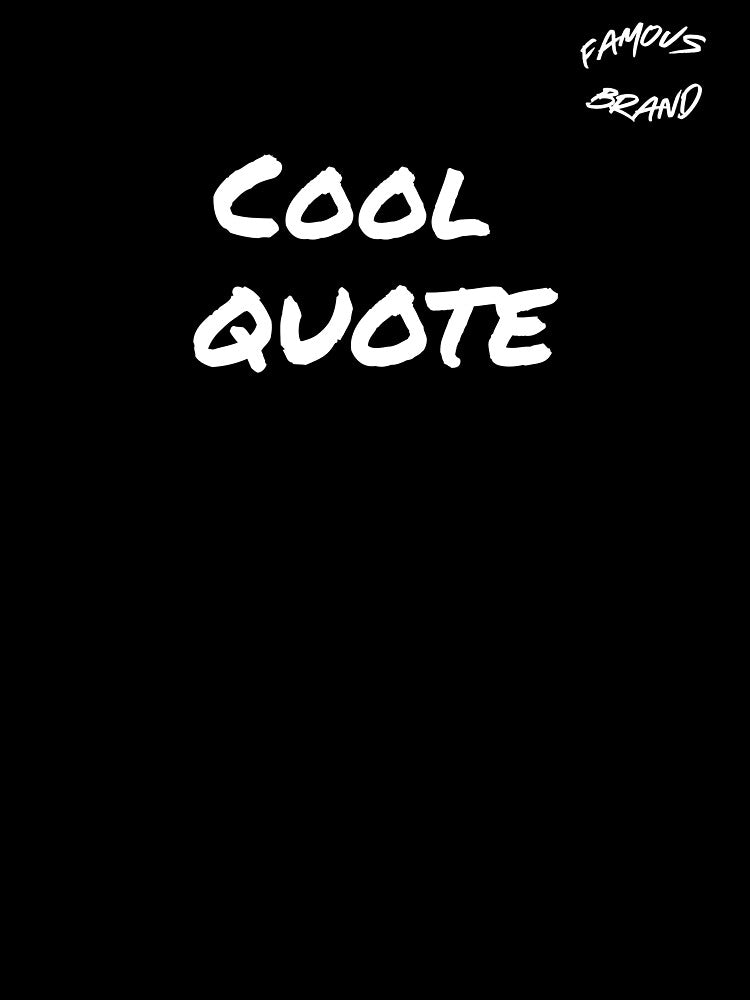 Cool Quote Minimalist Typography Design by Carftastic