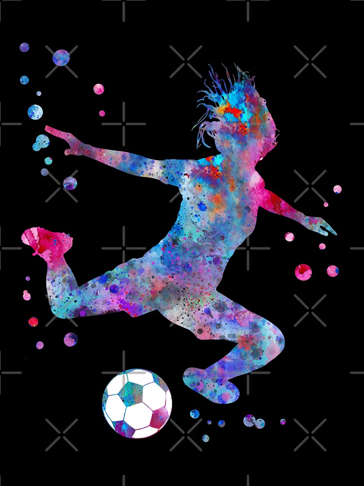 Female Soccer Player by Rosaliartbook