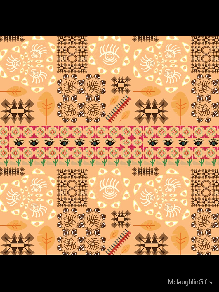 Boho Classic Faux Tribal Pattern by MclaughlinGifts