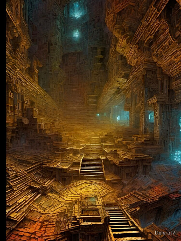 Abandoned Mines - Sci Fi Art concept by Delerat7