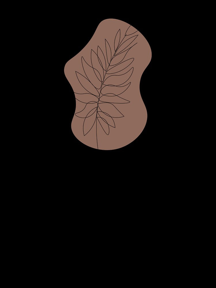 Minimalist Burgundy Fern Plant by GoodJobLola