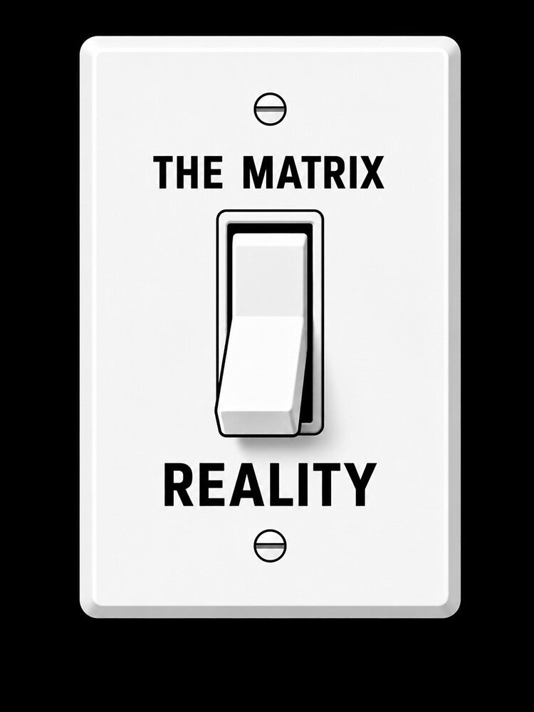 Log Out Of The Matrix Funny Freedom Reality Minimalist Meme by PixelPublishing