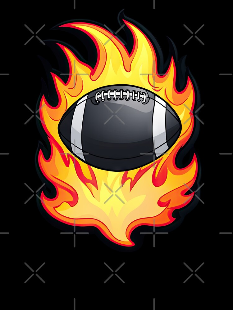 American Football, fire with football by Bilisik
