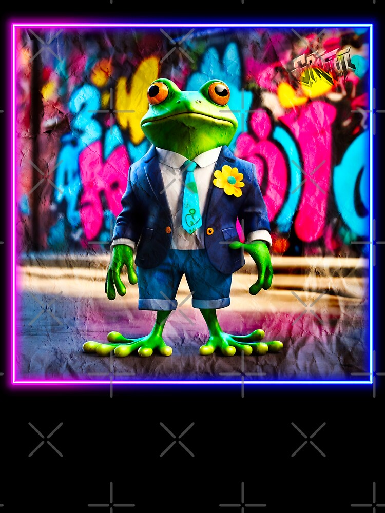 Graffiti style frog by Drone-tees