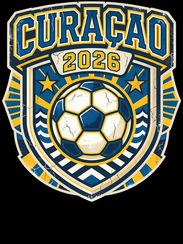 Curacao 2026 Retro Football Fan Crest by Saq2000