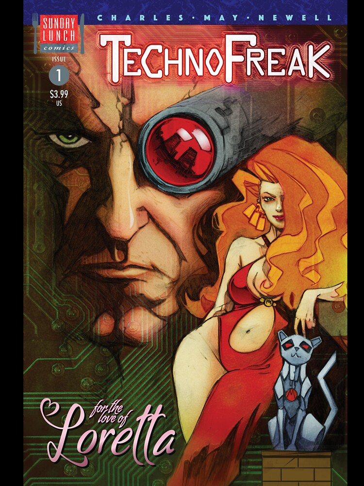 TechnoFreak #1 cover art by SundayLunch