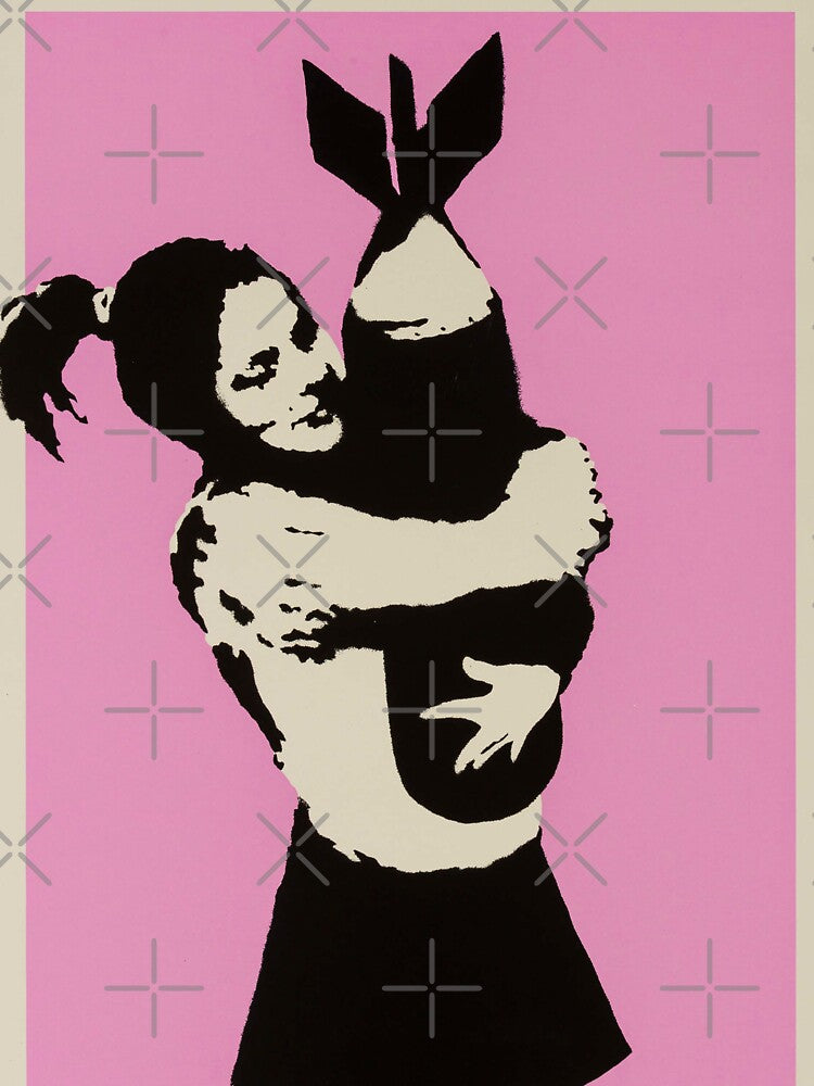 Banksy Bomb Hugger Art by SharpWallArts