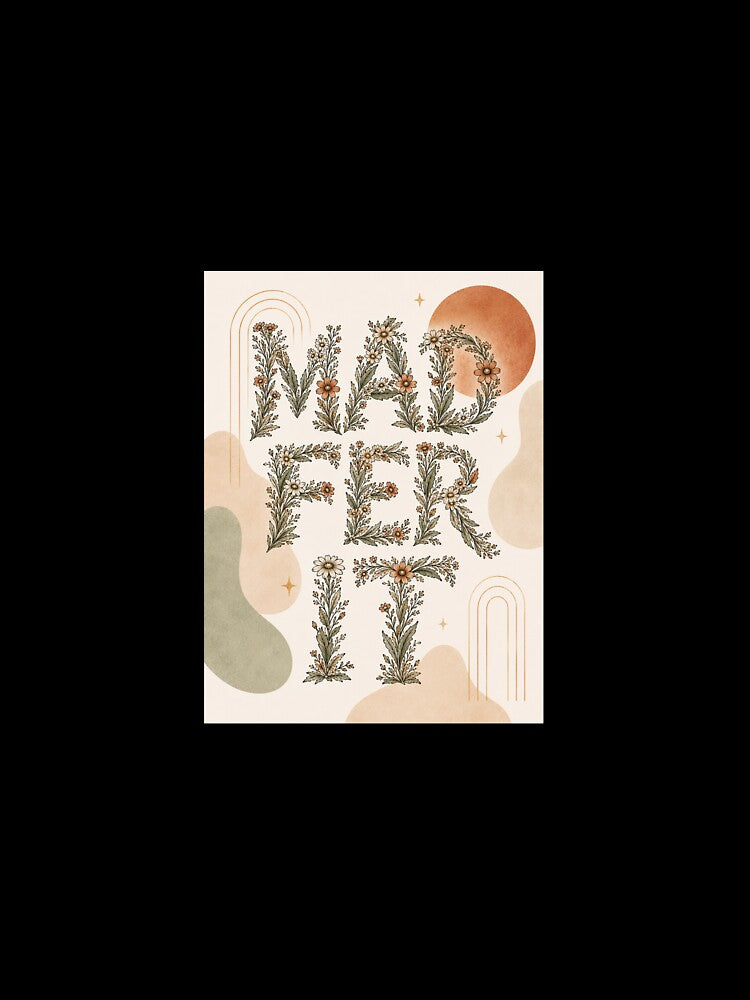 Minimalist Mad Fer It Boho Floral Print by AlexGreaney