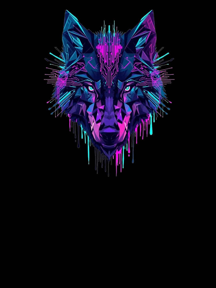Geometric Wolf Head by garts