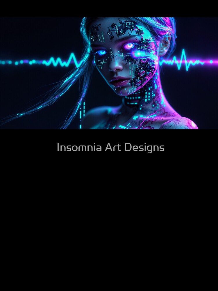 Binary Existence Sci-Fi Matrix Inspired Illustration by Insomnia Art Designs
