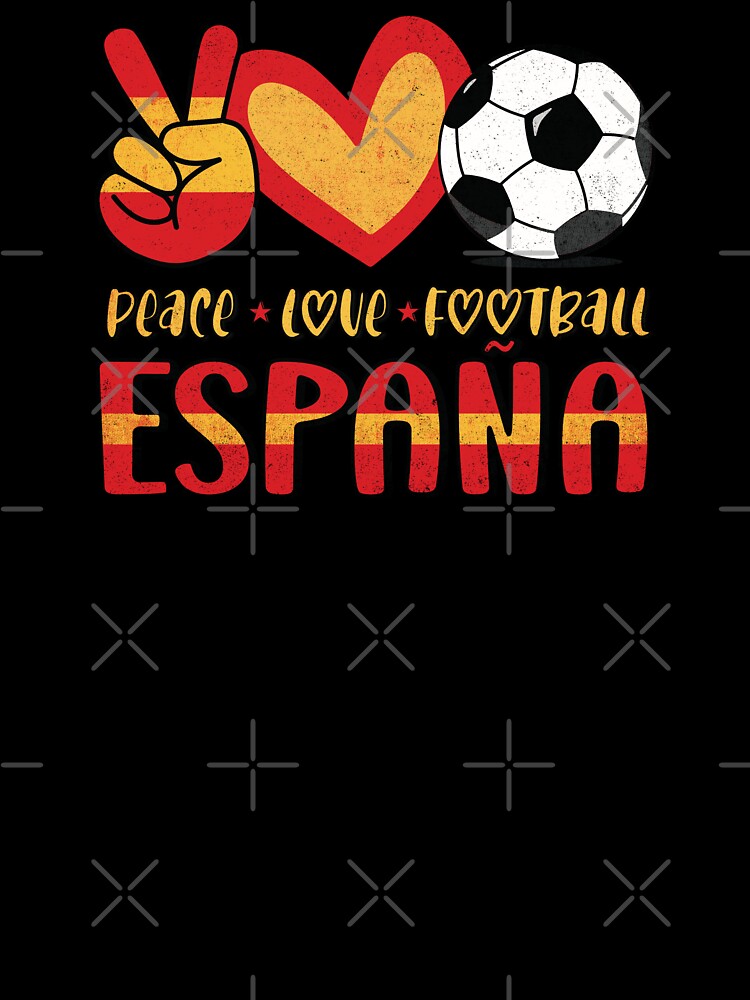 Spain Peace Love Football by Numero14