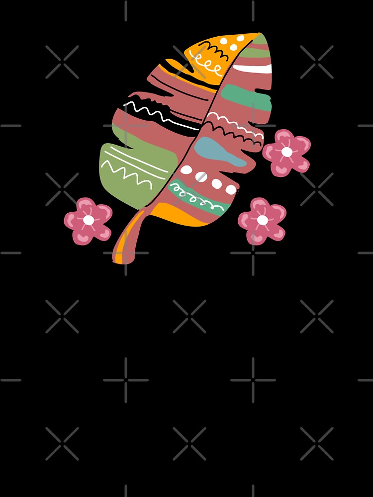 Colorful Boho Leaf by HappyLifeCreate