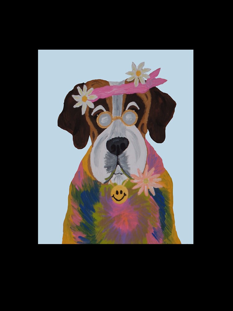 Saint Bernard Hippie by Squirreldumplings