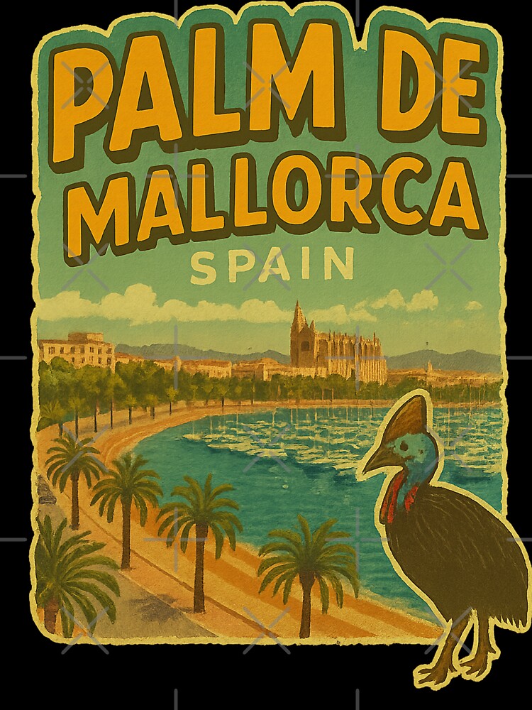 Palma Spain Travel Art by yunamaliskova