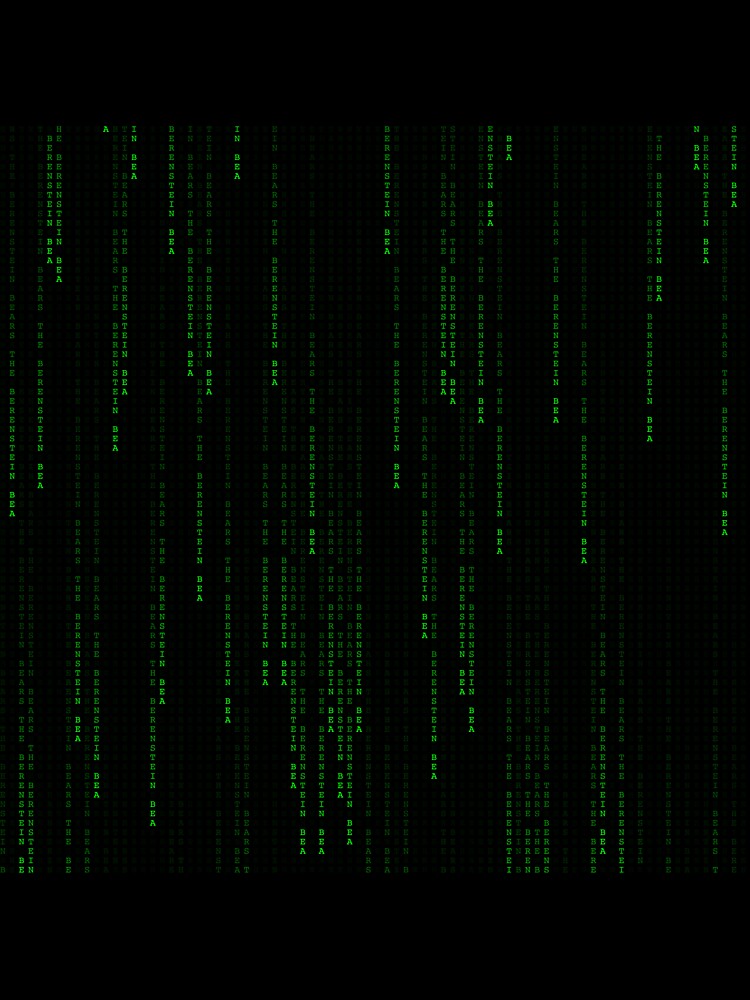 "The Berenstein Bears" Matrix Print by brutal-world