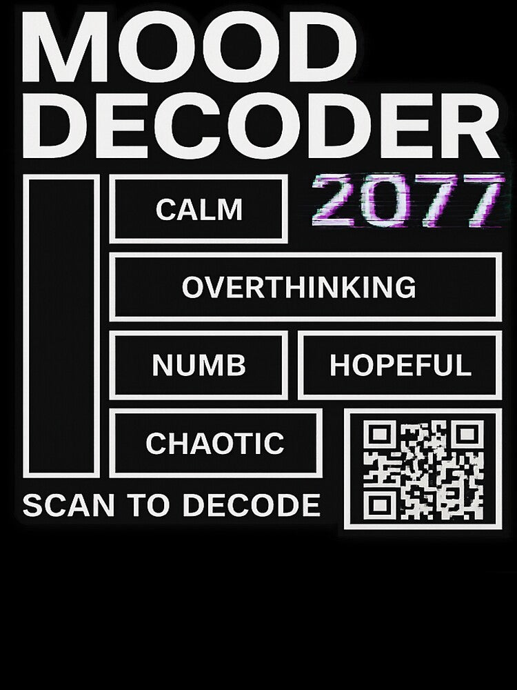 Mood Decoder 2077 – Glitch Matrix Tee by PigiArt