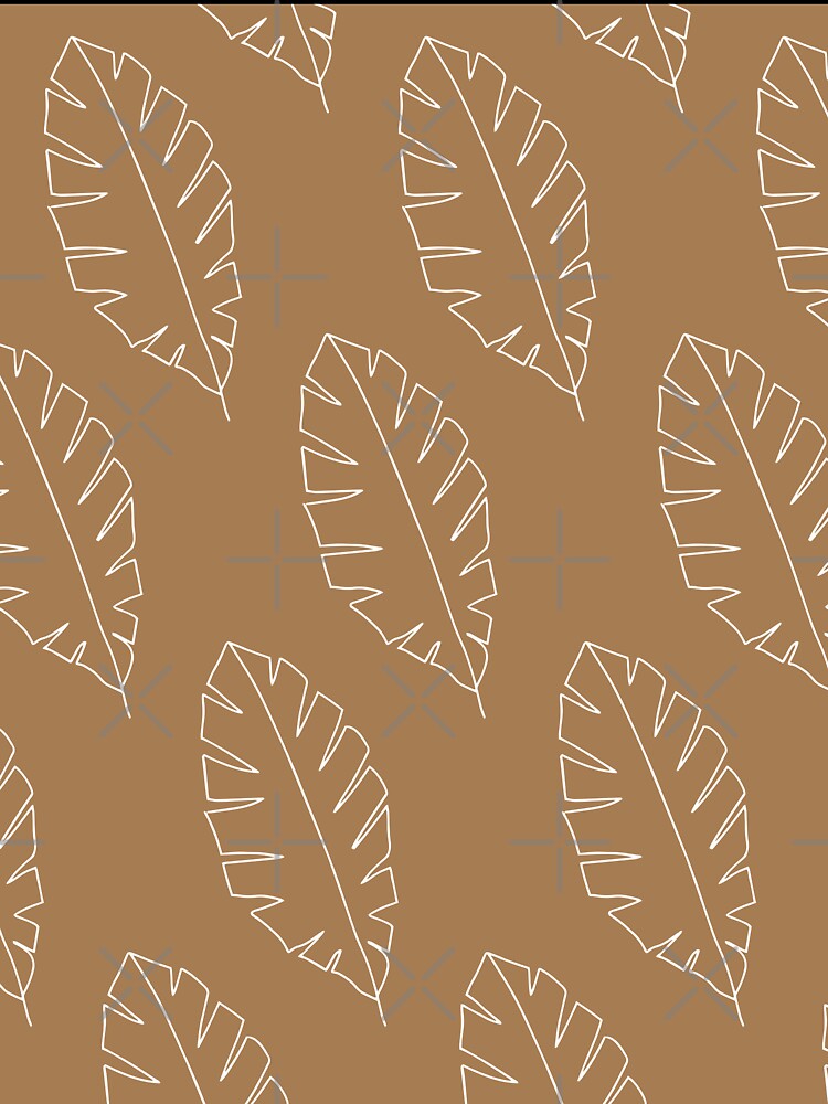 Minimalist Floral Leaf Pattern Earth Toned by SoloTravelerSt