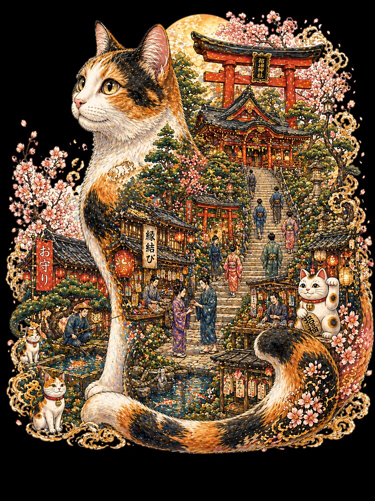 Worlds Within Worlds:Fortune Cat of Hidden Edo Shrin by sunbowjp stadio