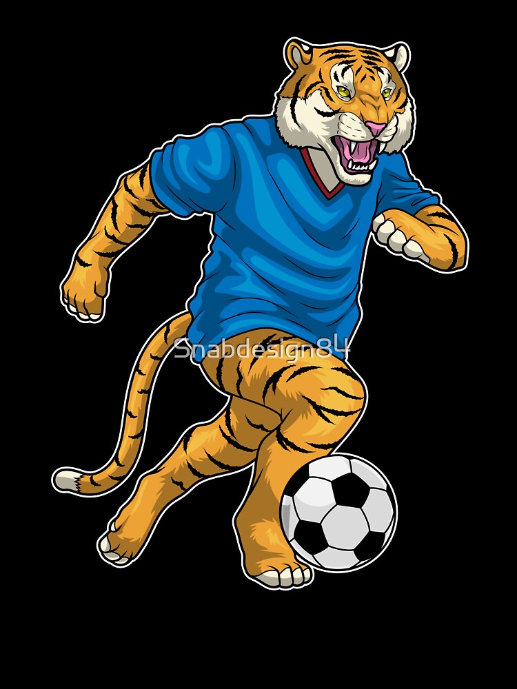 Tiger Soccer player Soccer by Snabdesign84