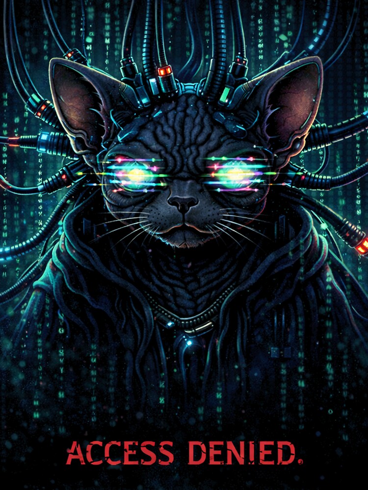 Cyberpunk Cat – Access Denied by Furvisors