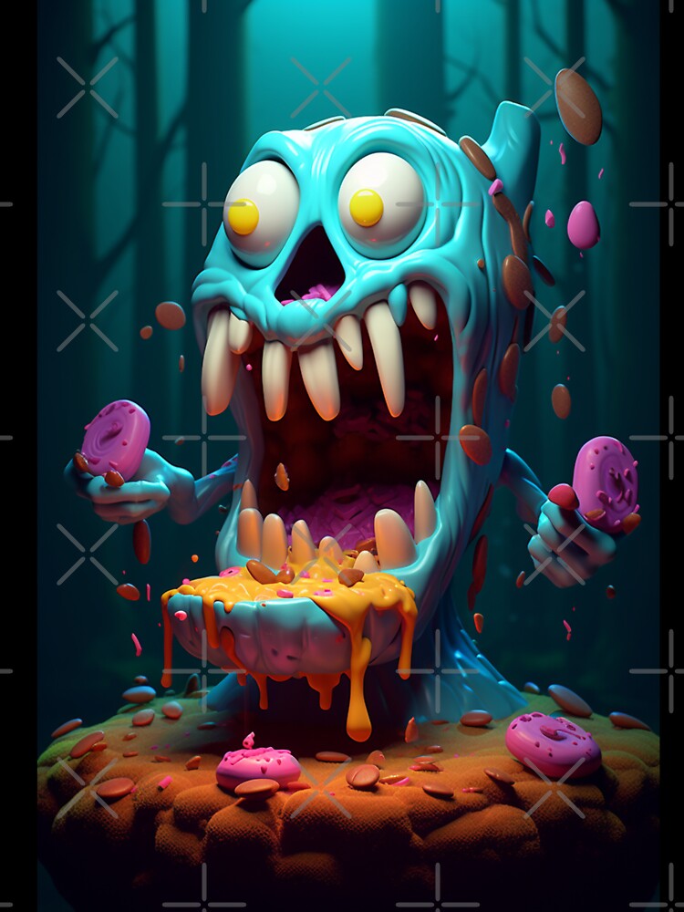 Dark Fantasy Art - Donuts and Cheese by Fantasy Masterpiece