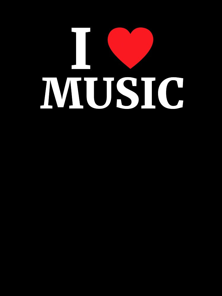 I Love Music Heart by Vanover Designs