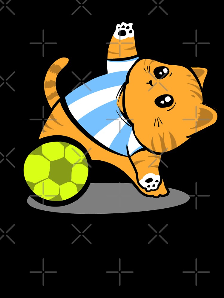World Cup Cat Soccer – Cute Football Kitten Illustration by arivirus