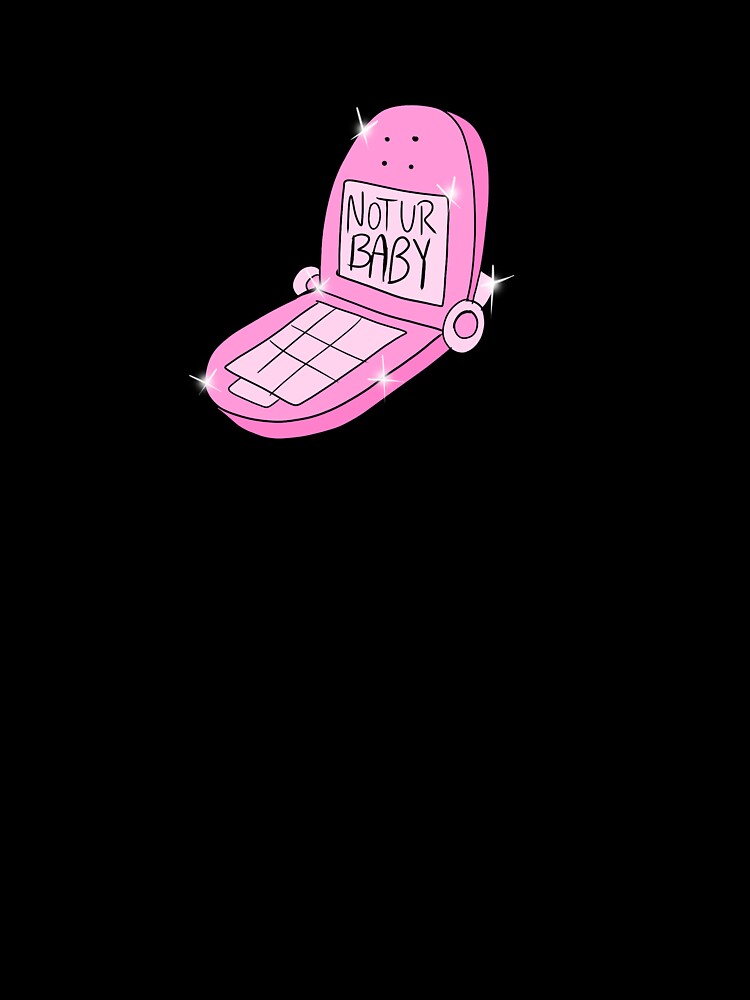 Not Ur Baby Flip Phone (pink) by gross-girl99