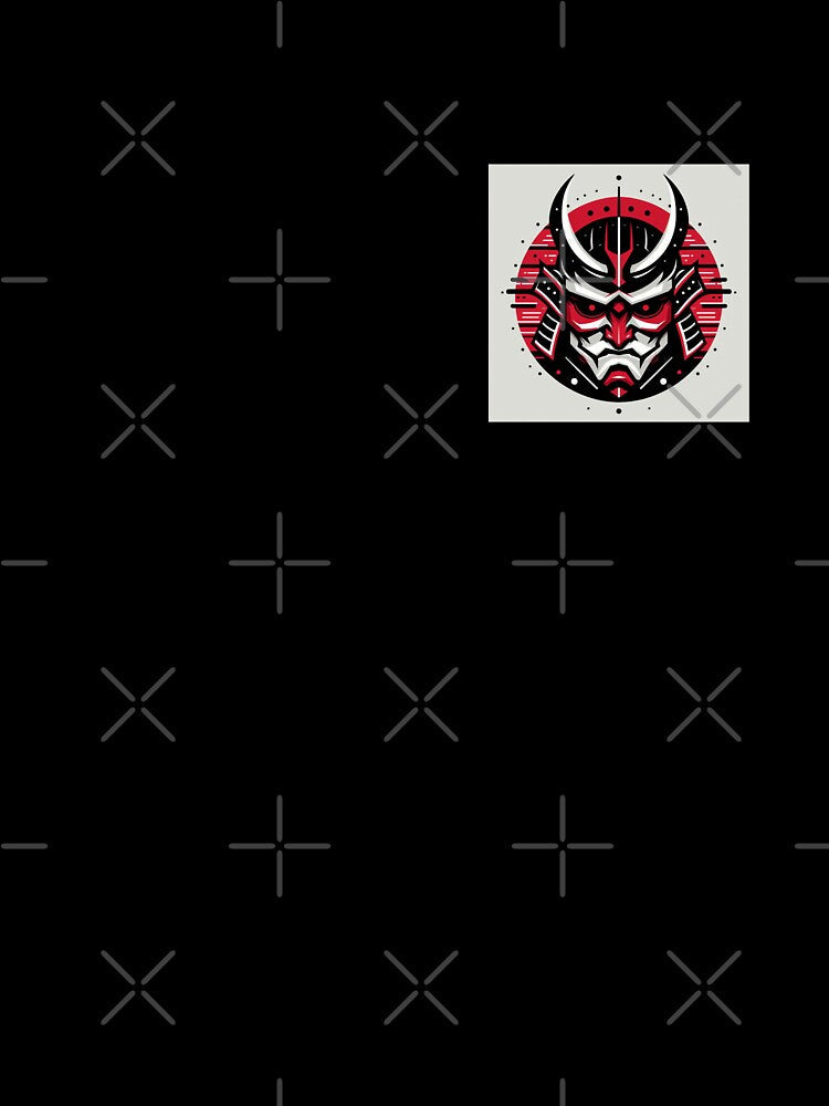 Minimalist samurai mask by Tblurry