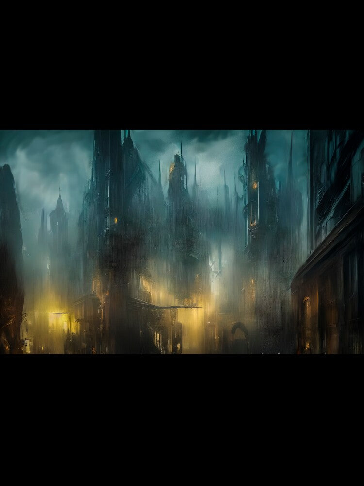 The Toxic City- Digital Fantasy Art by Adrian I Barnett