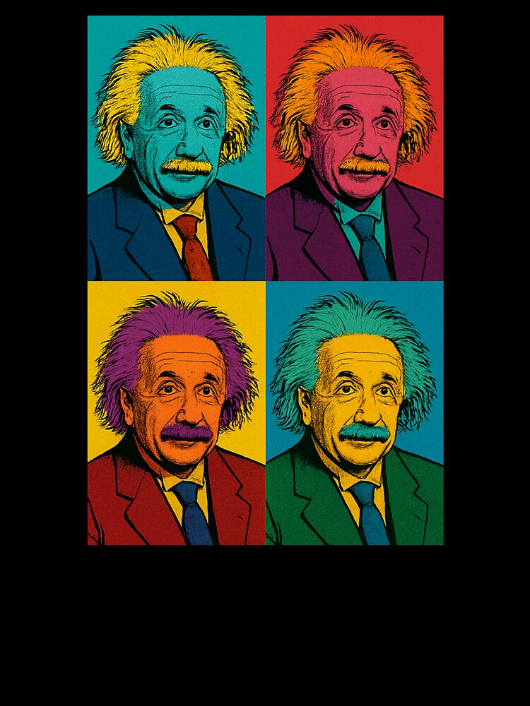 Albert Einstein Pop Art Portrait by Owcomm