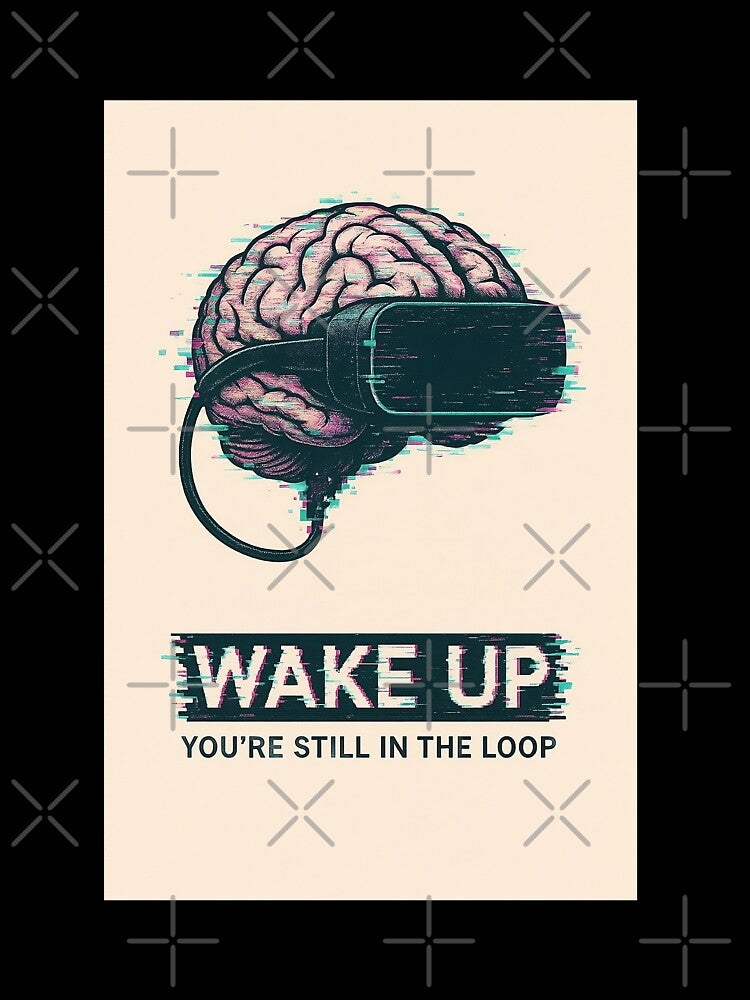 Wake Up – Simulation Theory VR Brain Glitch Design by JuliJoy